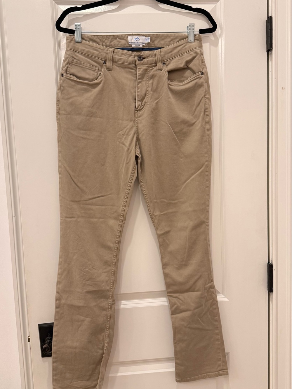 Southern Tide Men's Khaki Straight-Leg Pants